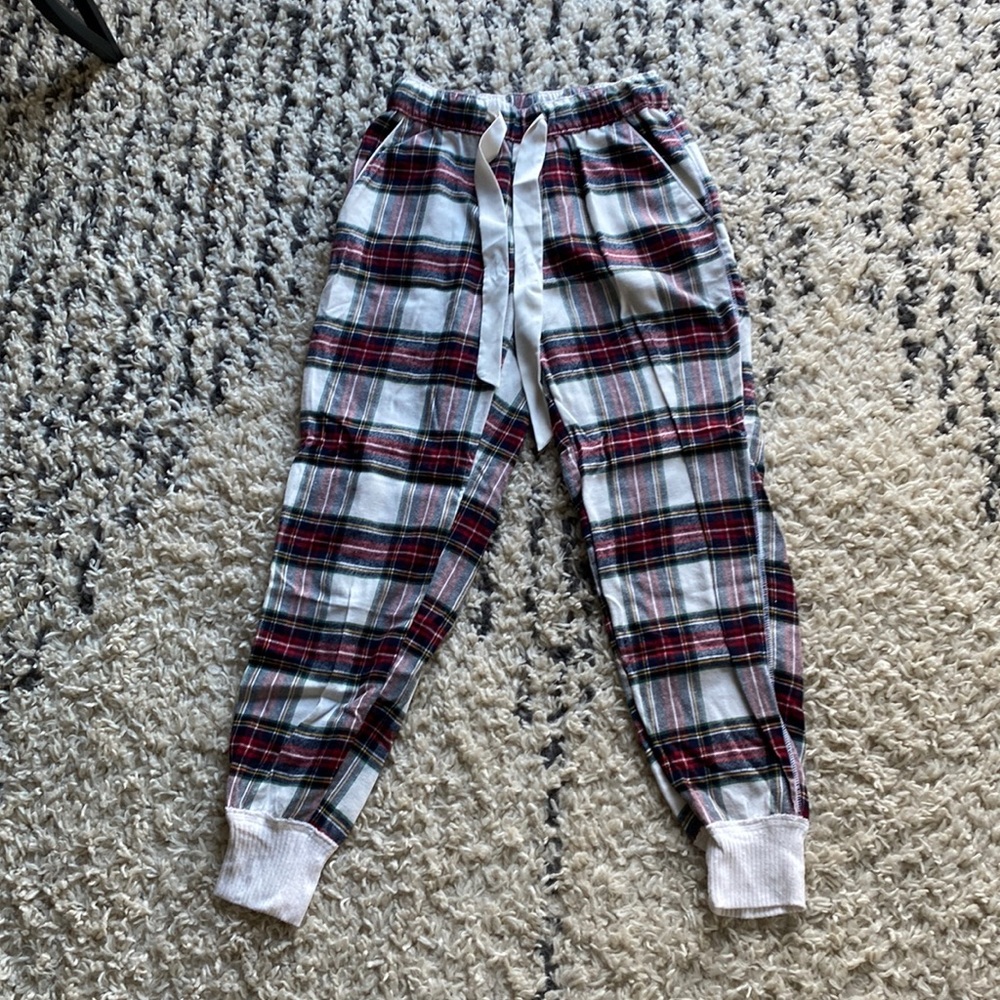 Abercrombie and Fitch plaid flannel PJ Joggers